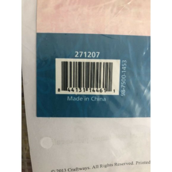 COPY - Craftways Fairy Wall Hanging Cross Stitch 12x17 Plastic Canvas Kit Cotta… - Picture 3 of 5